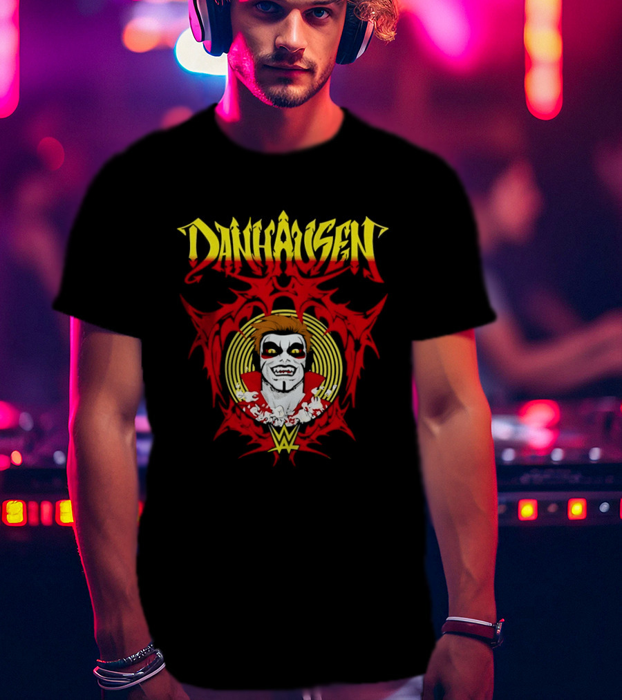 Danhausen WWE Vector Face Paint And Red T-Shirt