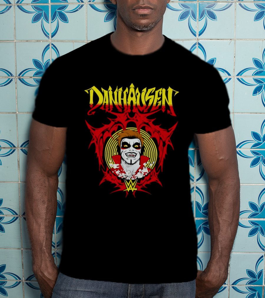 Danhausen WWE Vector Face Paint And Red T-Shirt