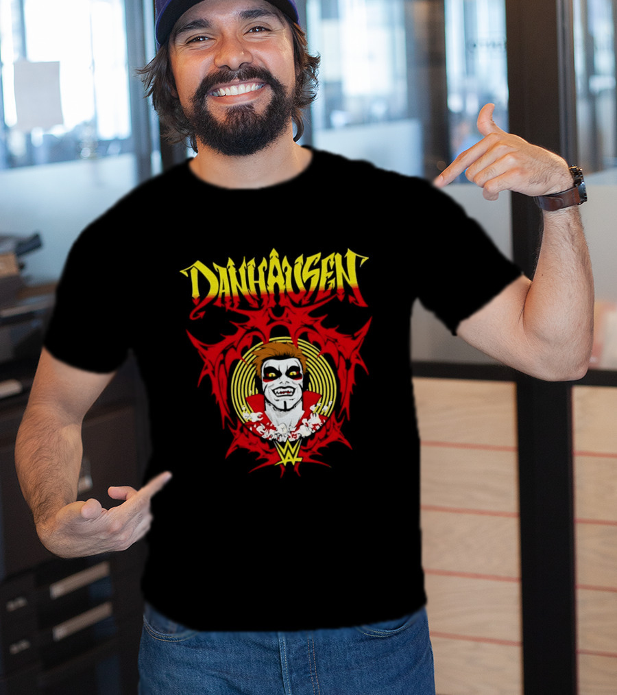 Danhausen WWE Vector Face Paint And Red T-Shirt