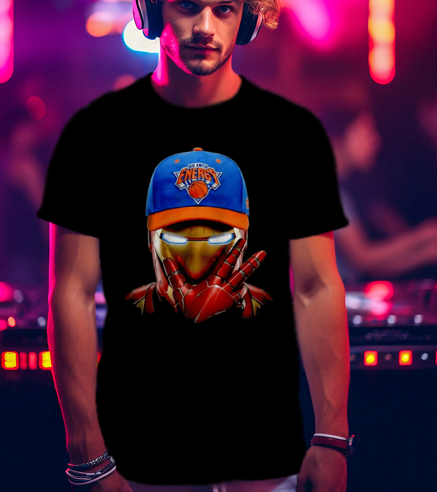 Big Knick Energy Iron Man New York Knicks T-Shirt
