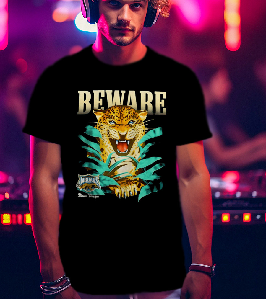 Jacksonville Jaguars Beware Logo Puma Blanca T-Shirt