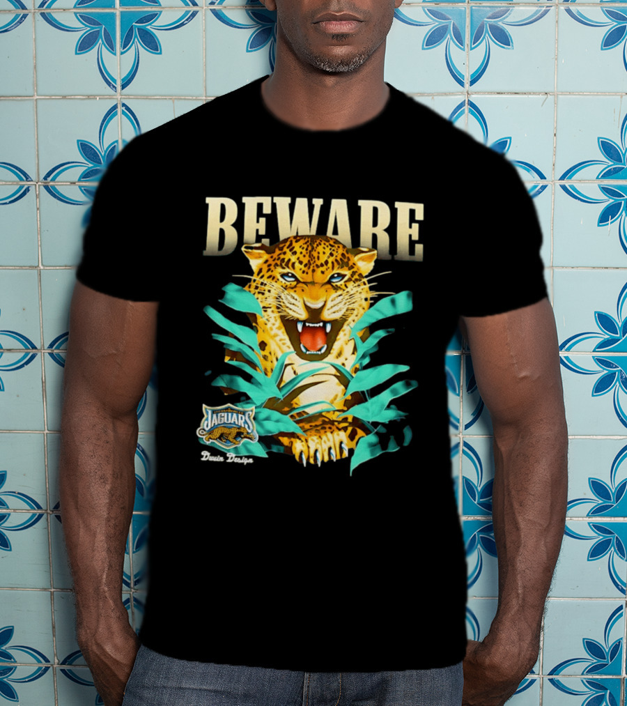 Jacksonville Jaguars Beware Logo Puma Blanca T-Shirt