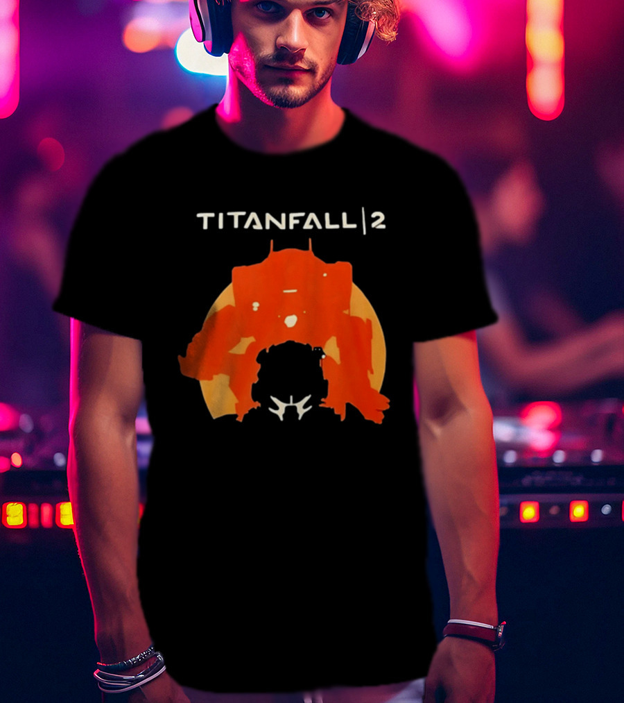 Rip Vince Zampella Titanfall 2 Orange Mech T-Shirt