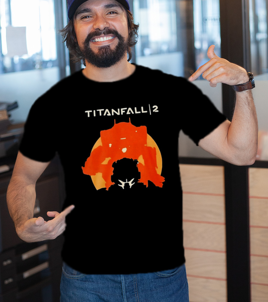 Rip Vince Zampella Titanfall 2 Orange Mech T-Shirt