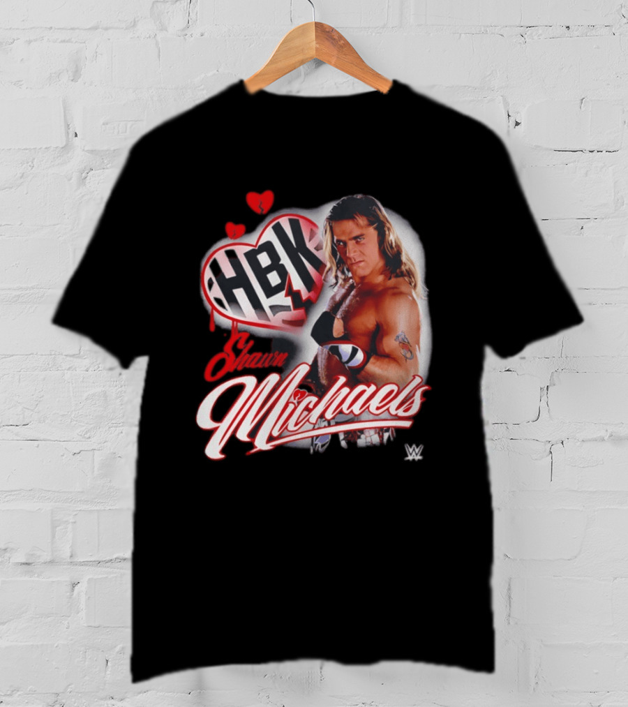 Shawn Michaels WWE HBK Heartbreak Kid Wrestling T-Shirt