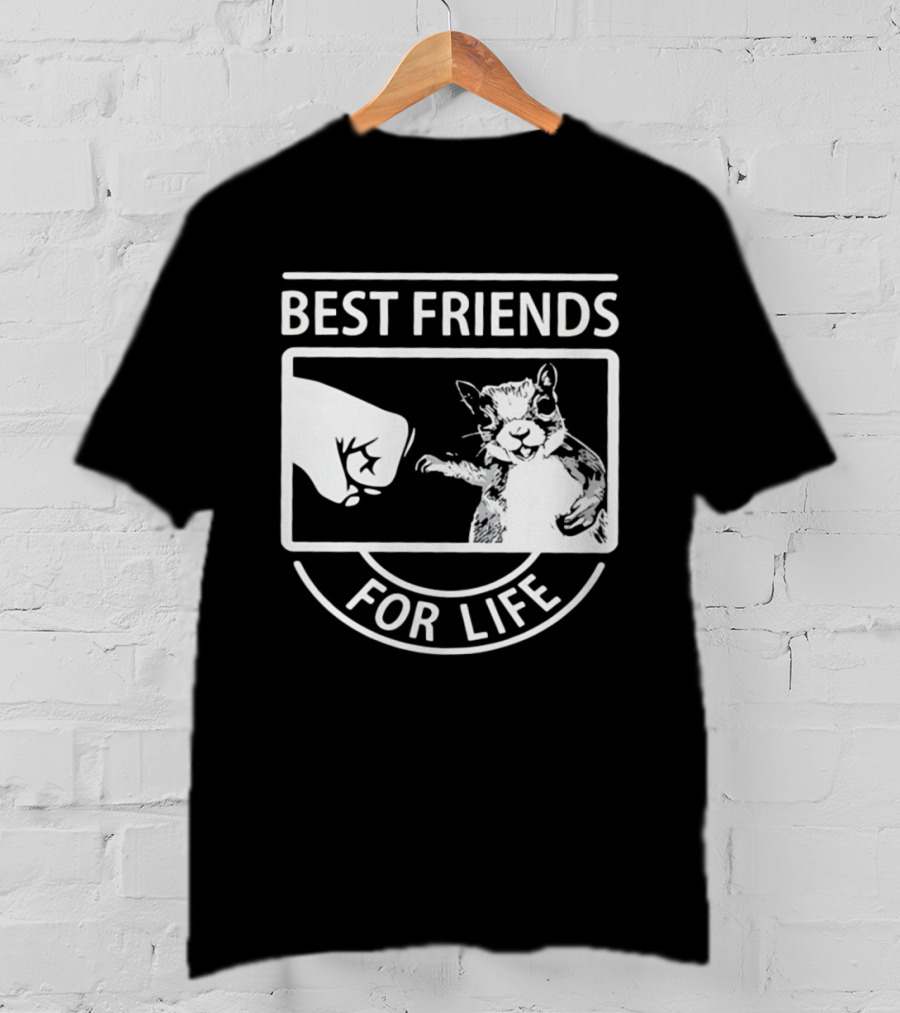 Best Friends For Life Squirrel Fist Bump T-Shirt