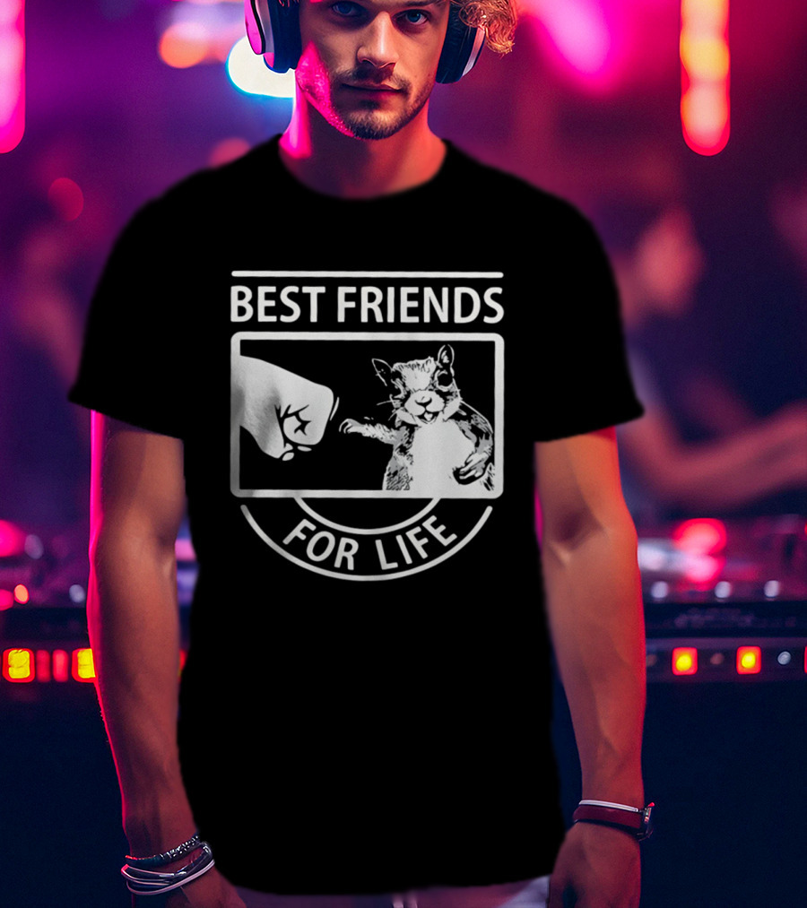 Best Friends For Life Squirrel Fist Bump T-Shirt