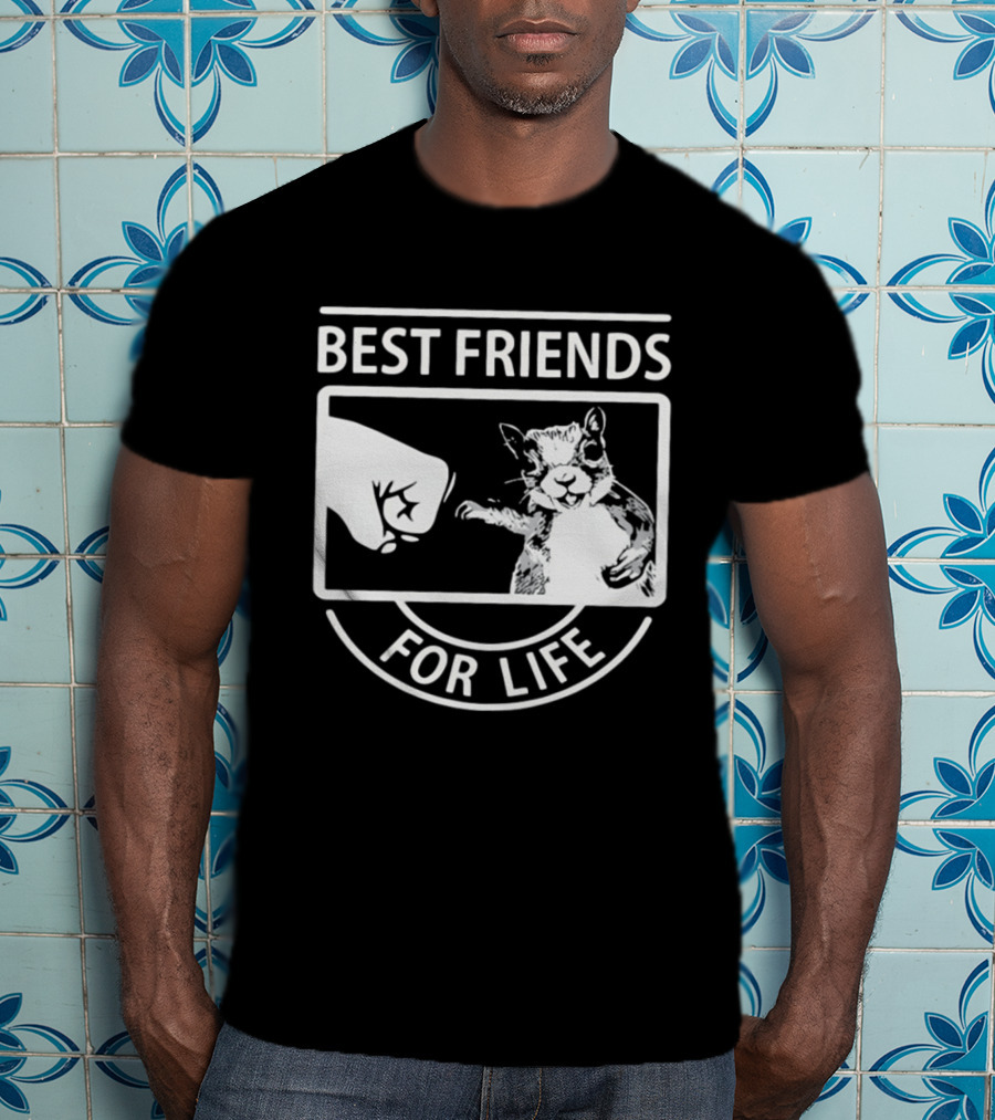 Best Friends For Life Squirrel Fist Bump T-Shirt
