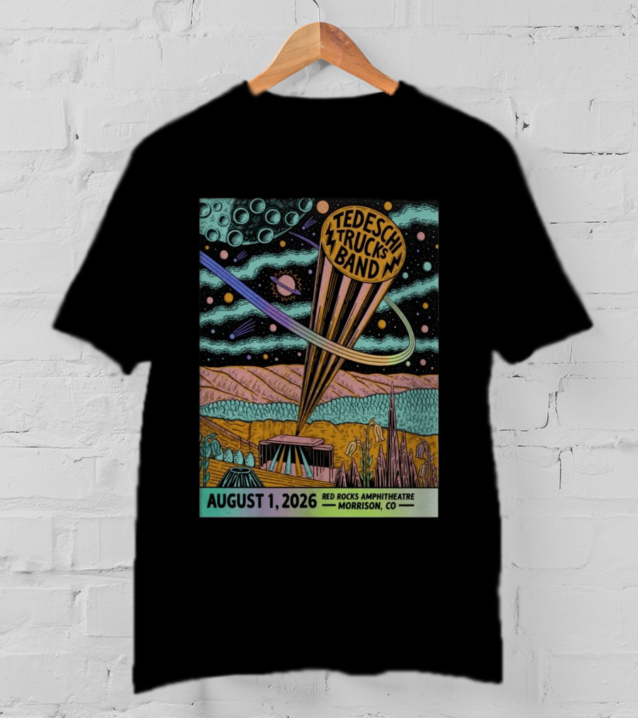 Tedeschi Trucks Band Red Rocks Amphitheatre Morrison CO August 1 2026 Cosmic T-Shirt