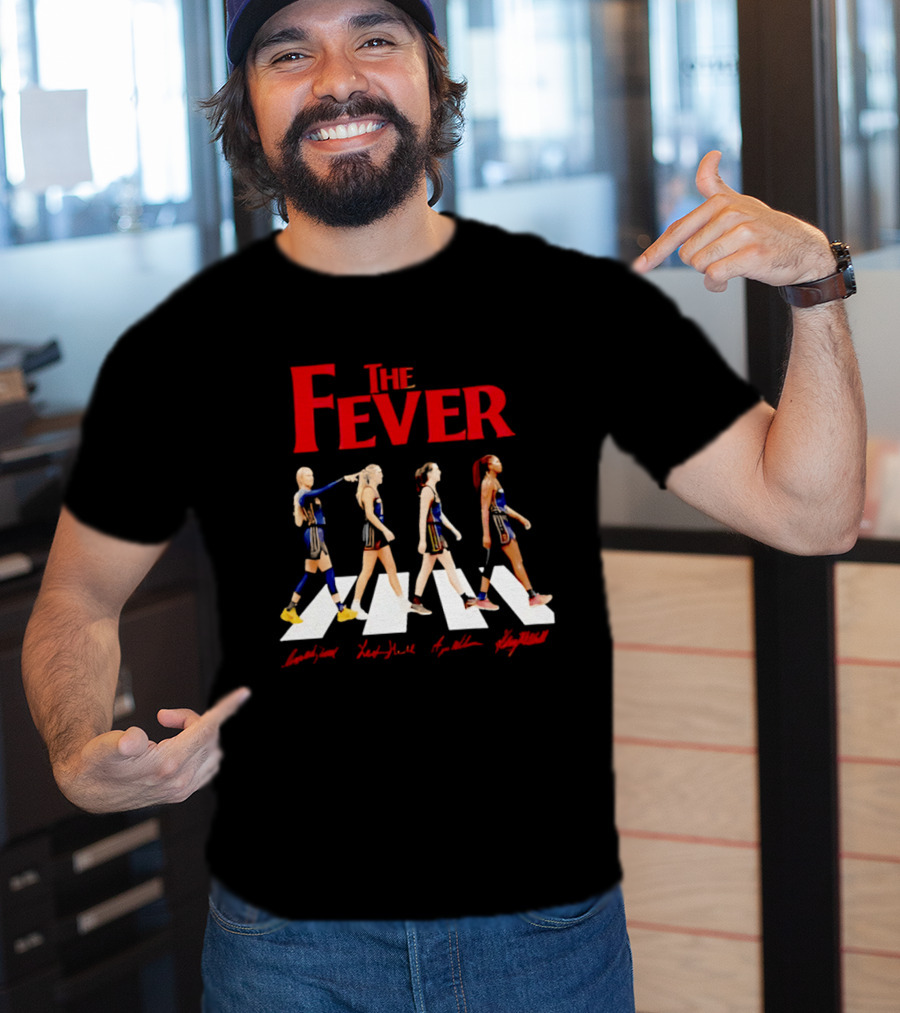 Indiana Fever Basketball Team Abbey Road Beatles T-Shirt