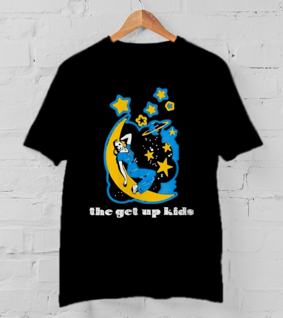 The Get Up Kids Woman On Crescent Moon With Stars T-Shirt