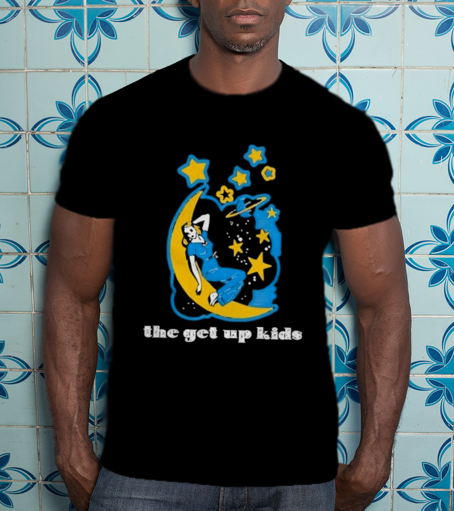 The Get Up Kids Woman On Crescent Moon With Stars T-Shirt
