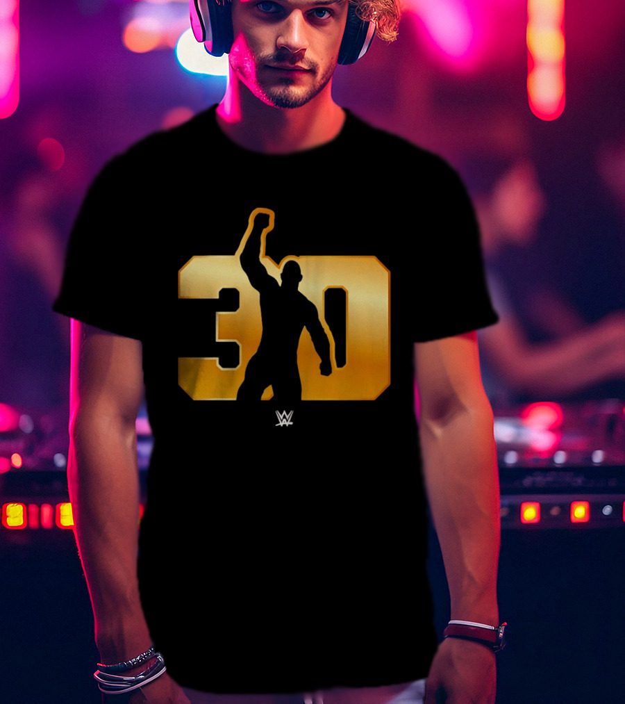 The Rock 30 WWE Years Anniversary Celebration T-Shirt