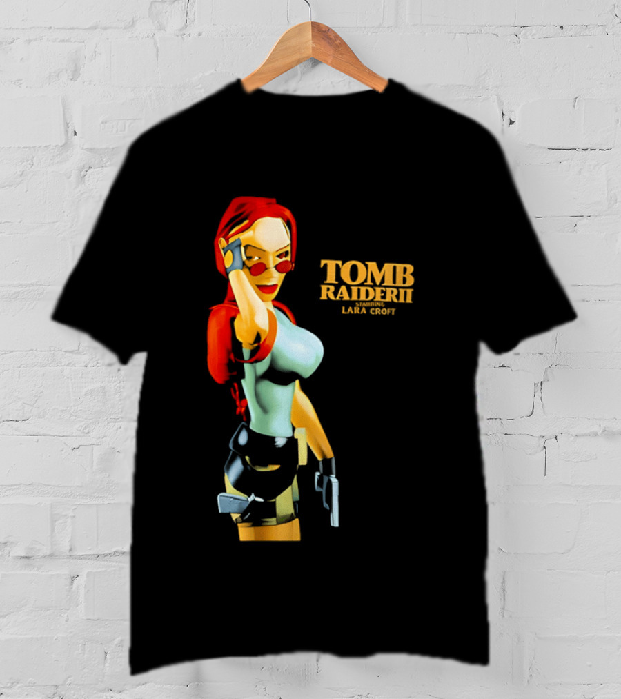 Lara Croft Tomb Raider II Starring Iconic Video Game T-Shirt