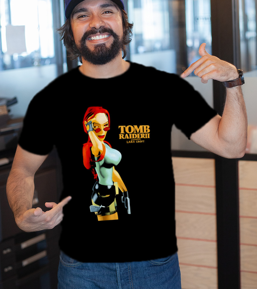 Lara Croft Tomb Raider II Starring Iconic Video Game T-Shirt