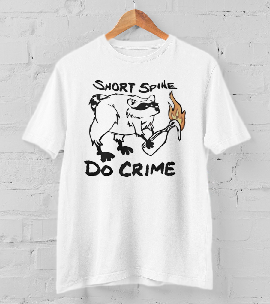 Short Spine Do Crime Jimothy Flame Bear T-Shirt