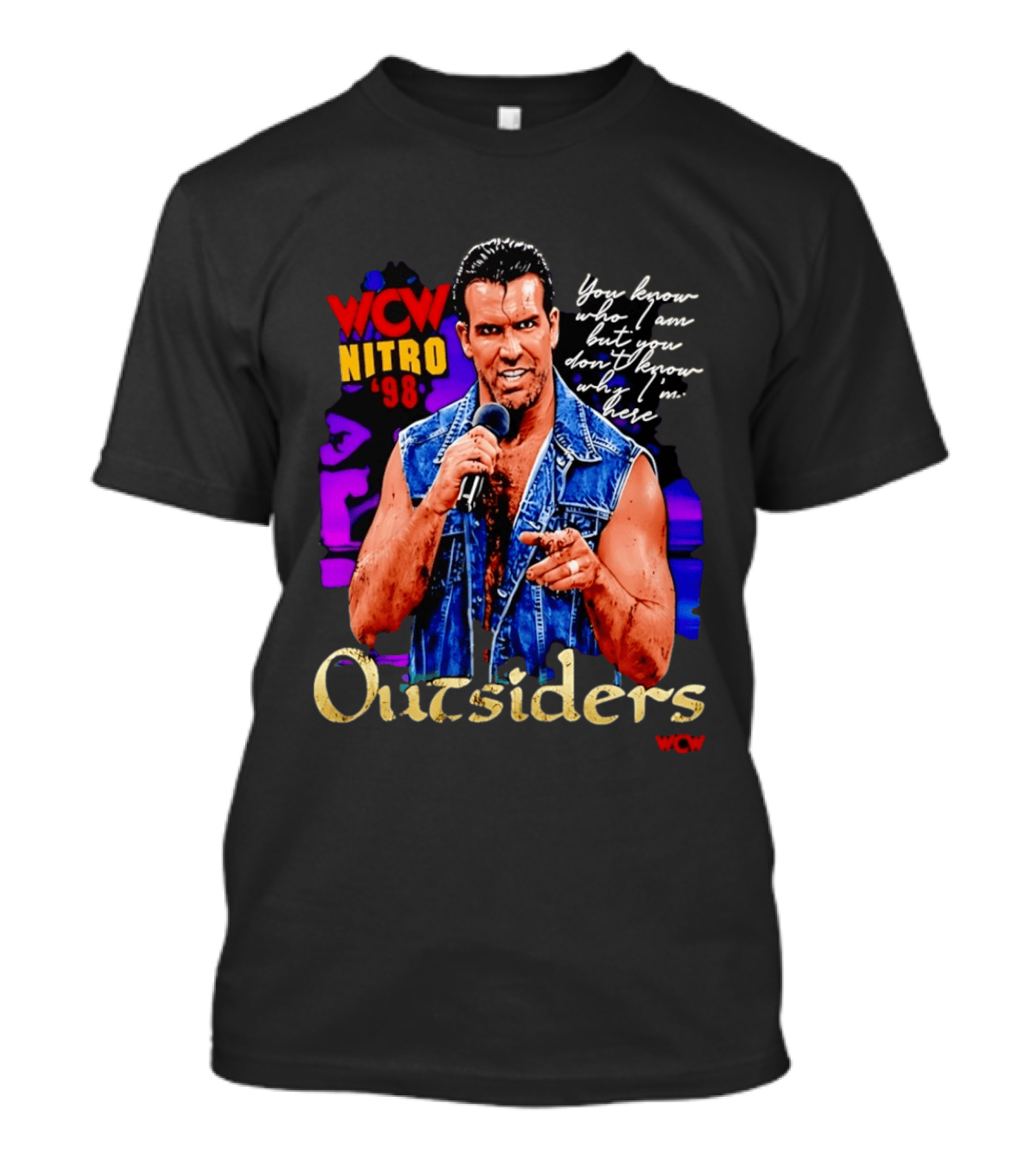 WCW Nitro '98 Scott Hall Outsiders You Know Who I Am T-Shirt
