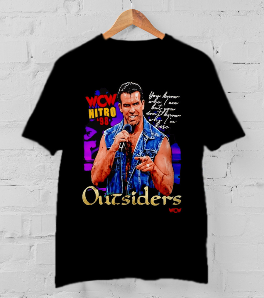 WCW Nitro '98 Scott Hall Outsiders You Know Who I Am T-Shirt