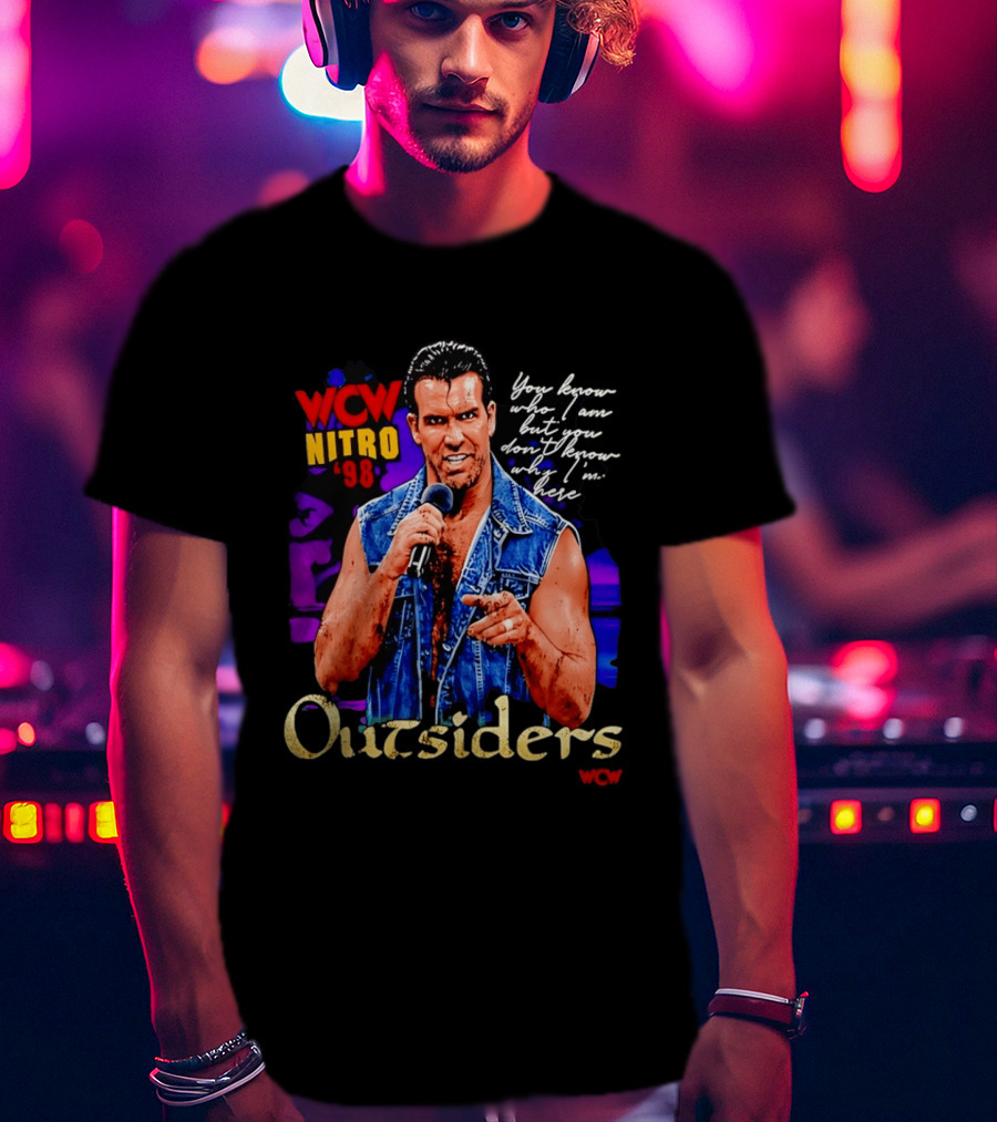 WCW Nitro '98 Scott Hall Outsiders You Know Who I Am T-Shirt