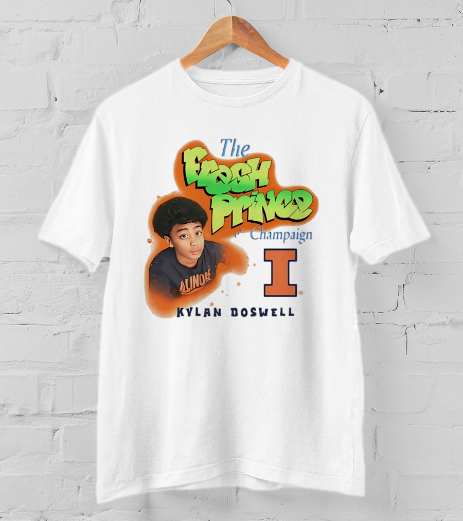 Kylan Boswell Illinois Fighting Illini The Fresh Prince Of Champaign T-Shirt