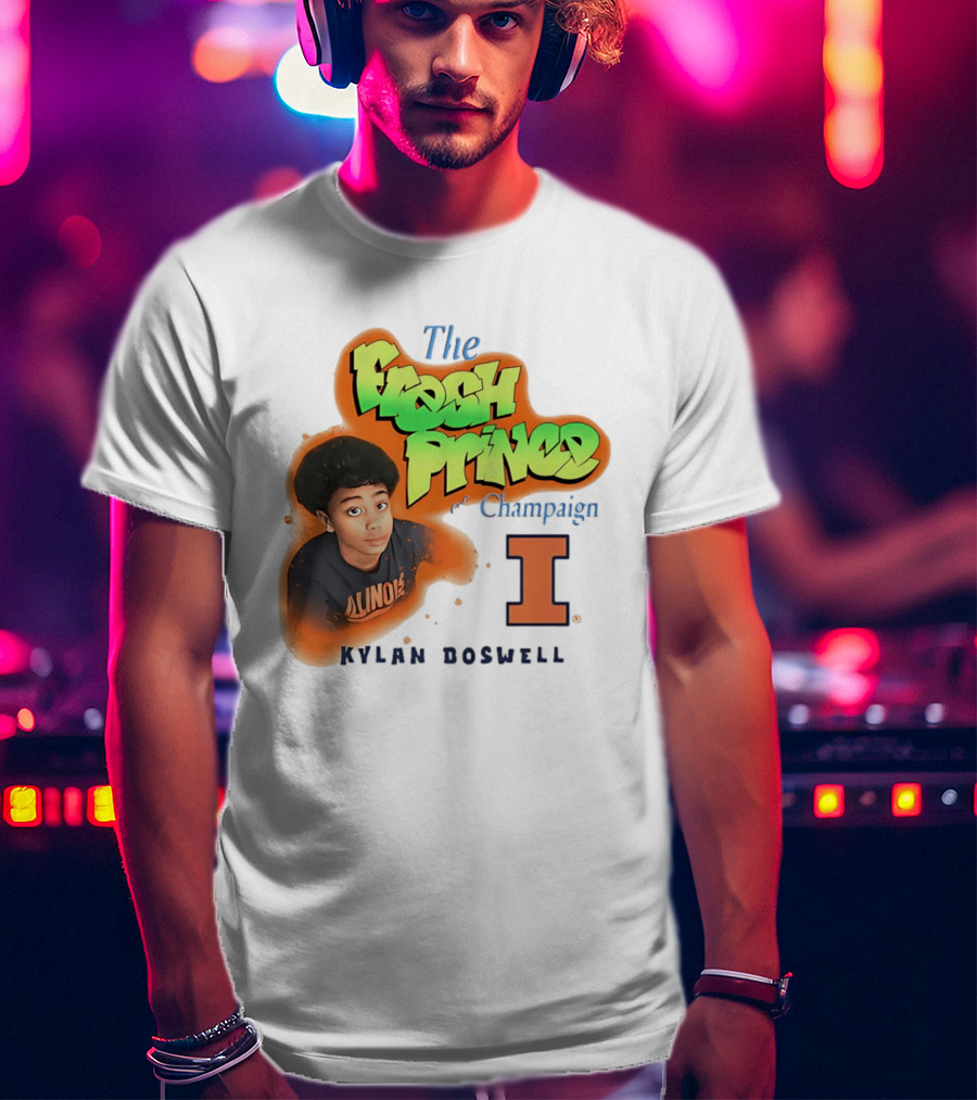 Kylan Boswell Illinois Fighting Illini The Fresh Prince Of Champaign T-Shirt