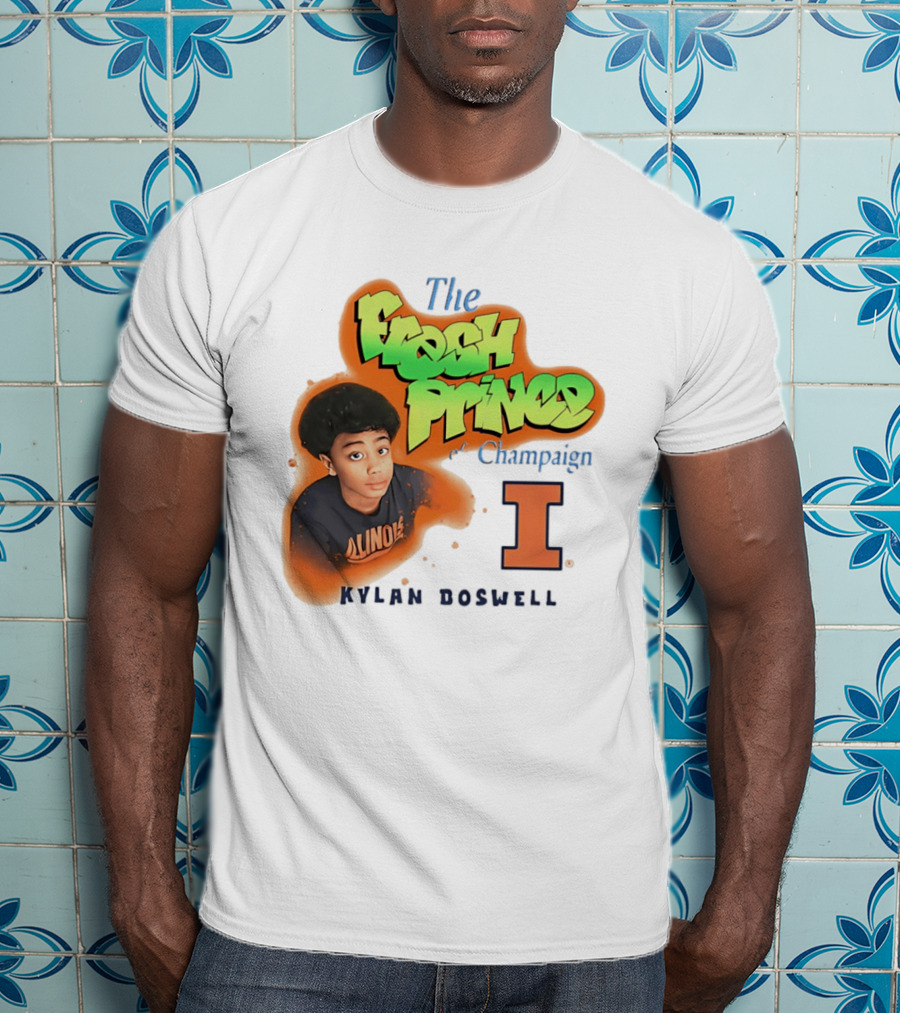 Kylan Boswell Illinois Fighting Illini The Fresh Prince Of Champaign T-Shirt