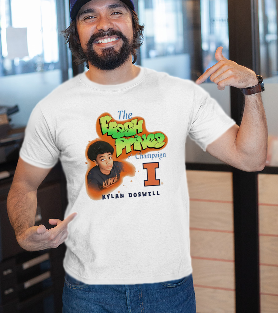 Kylan Boswell Illinois Fighting Illini The Fresh Prince Of Champaign T-Shirt