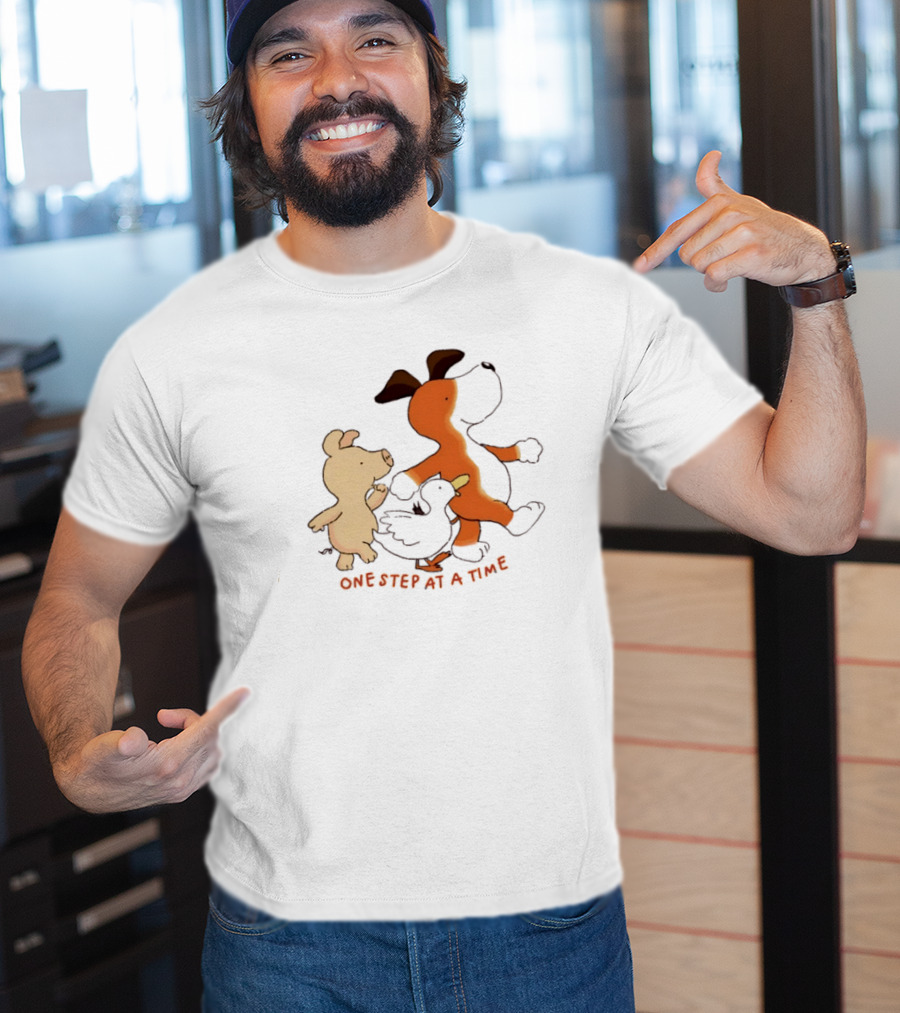 Dog Pig And Duck One Step At A Time T-Shirt