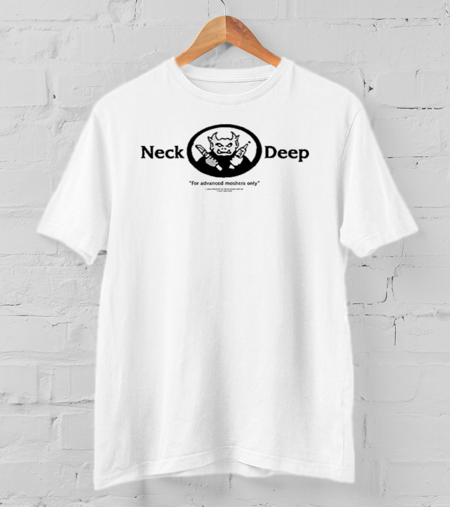 Neck Deep Gargoyle For Advanced Moshers Only Woodmark T-Shirt