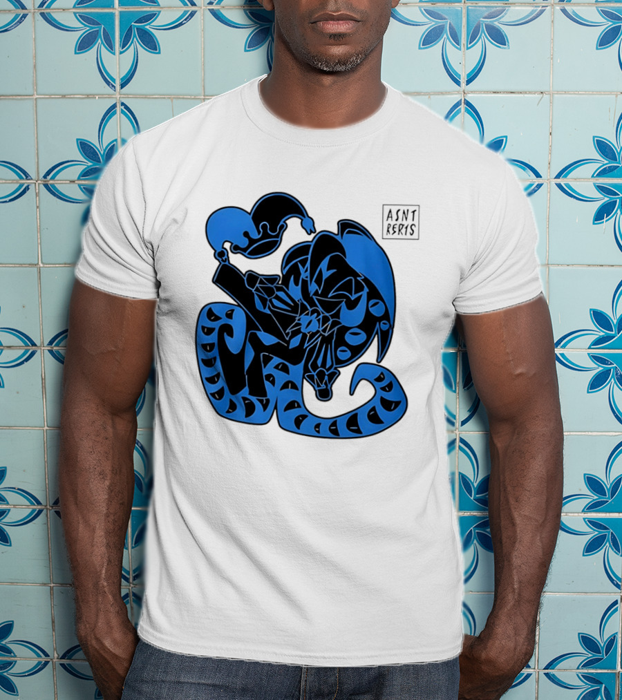 Shadow Milk Cookie Run A4NT Peeking Jester Snake T-Shirt