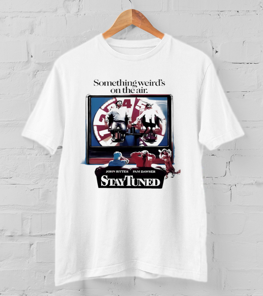 Stay Tuned Something Weird's On The Air John Ritter Pam Dawber T-Shirt