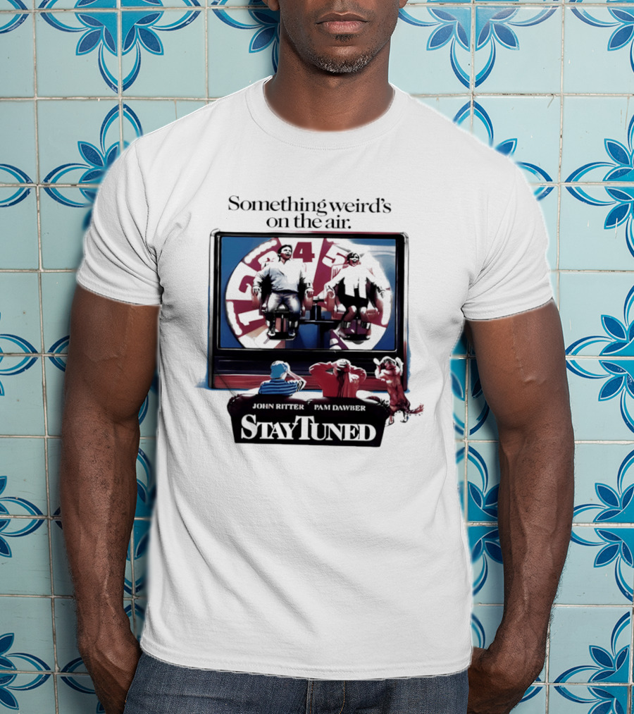 Stay Tuned Something Weird's On The Air John Ritter Pam Dawber T-Shirt