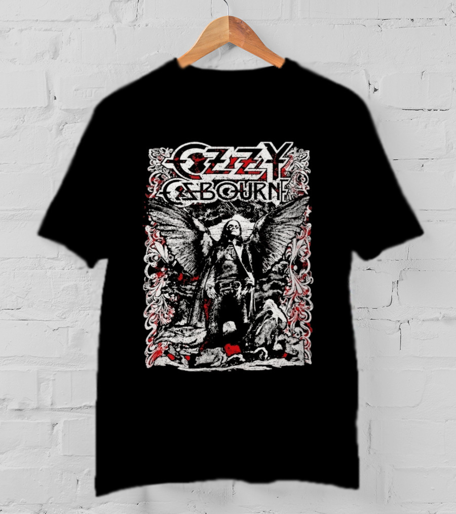 Ozzy Osbourne 2026 Prince Of Darkness Angel Wings T-Shirt