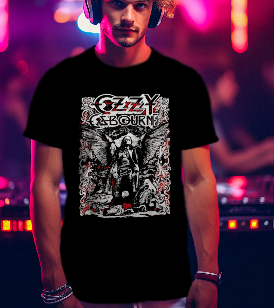 Ozzy Osbourne 2026 Prince Of Darkness Angel Wings T-Shirt