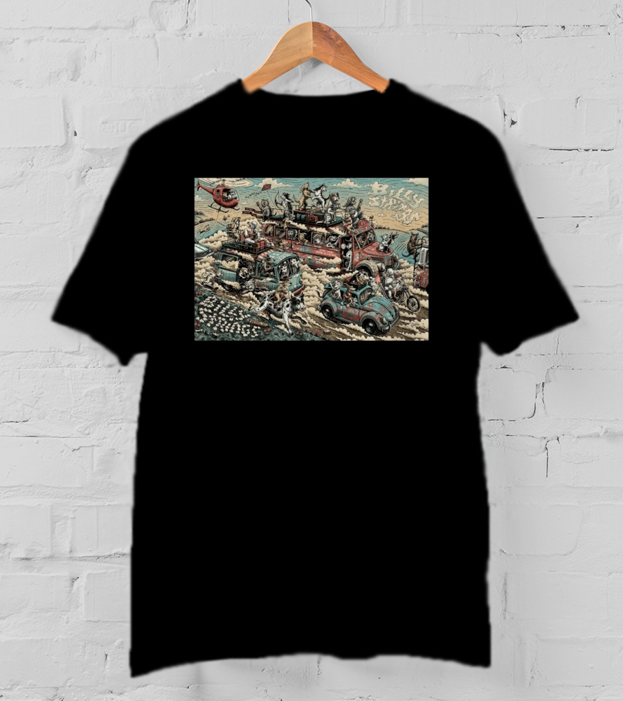 Billy Strings Bethel Woods Center 2026 Event By Dylan Goldberger With Dogs And Cars T-Shirt