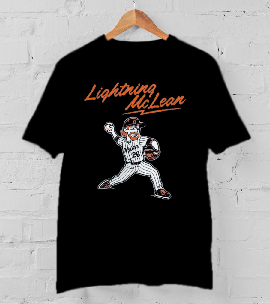 Lightning McLean Nolan 26 New York Mets T-Shirt