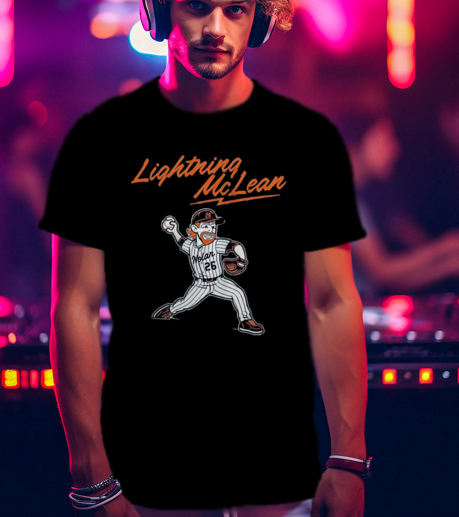 Lightning McLean Nolan 26 New York Mets T-Shirt