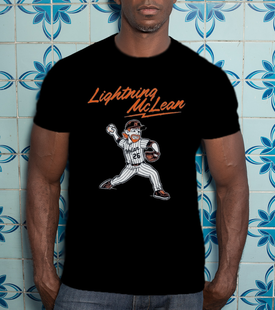 Lightning McLean Nolan 26 New York Mets T-Shirt