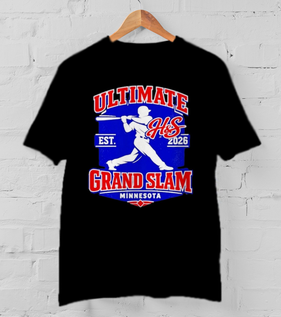 Ultimate H&S Grand Slam Baseball Minnesota Est 2026 T-Shirt