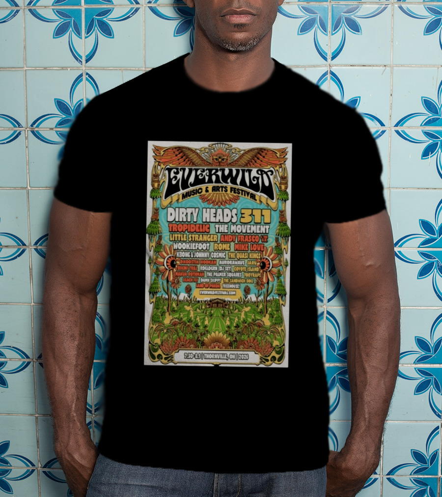 Everwild Music Arts Festival Dirty Heads 311 Tropidelic July August 2026 Thornville T-Shirt