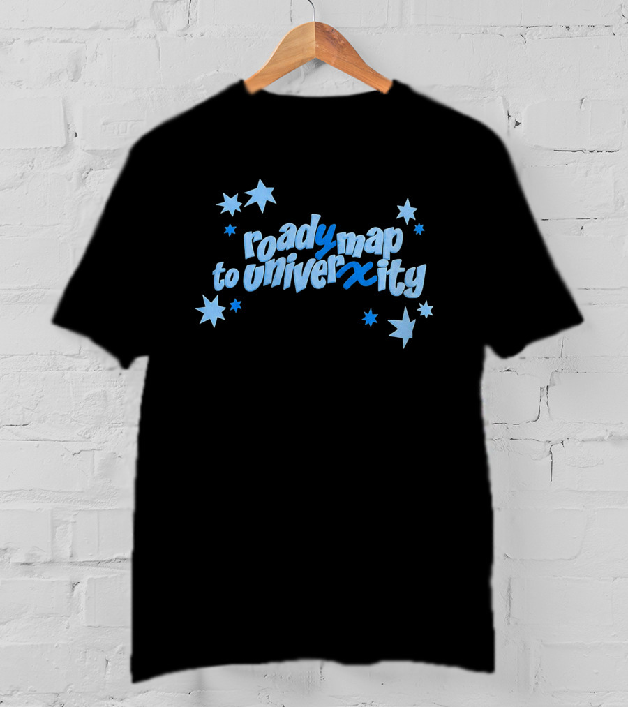 Roady Map To Univerxity With Stars T-Shirt