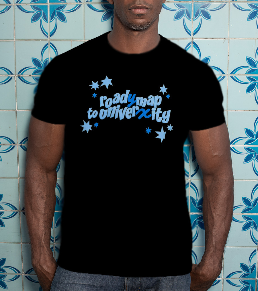 Roady Map To Univerxity With Stars T-Shirt
