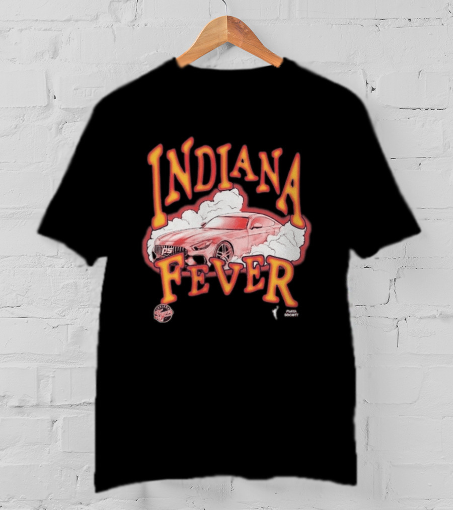 Indiana Fever Playa Society Sketch Car And Smoke T-Shirt