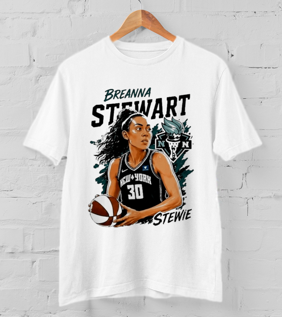 Breanna Stewart New York Liberty Stewie 30 Basketball Star T-Shirt