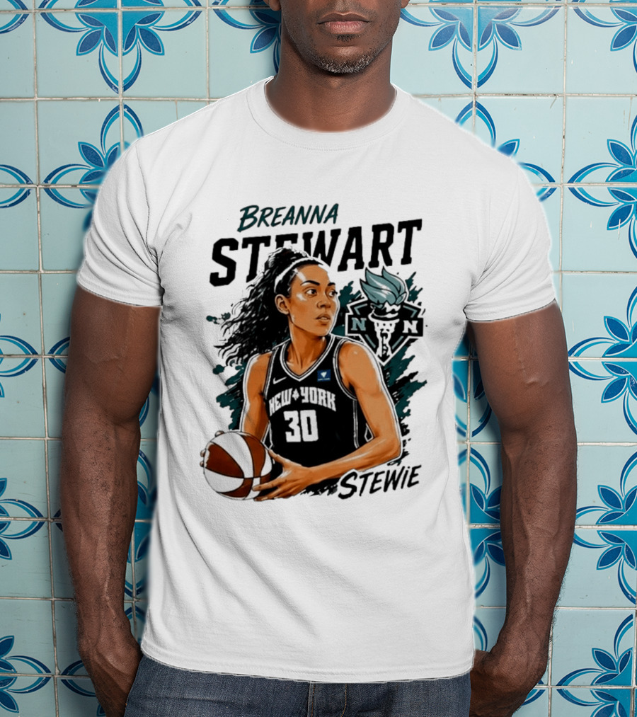 Breanna Stewart New York Liberty Stewie 30 Basketball Star T-Shirt
