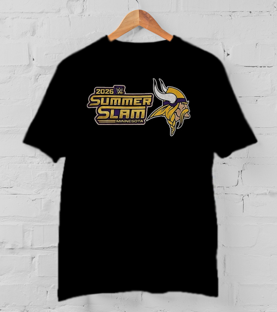 2026 WWE SummerSlam Minnesota Vikings T-Shirt