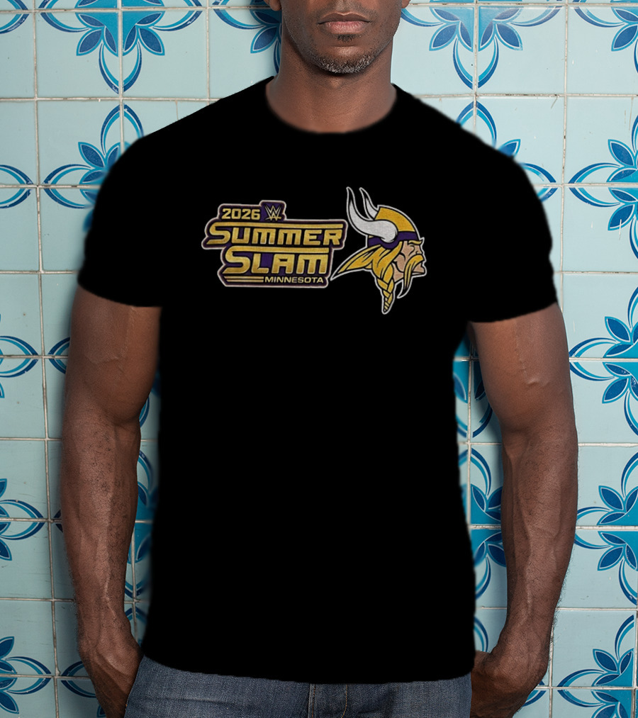 2026 WWE SummerSlam Minnesota Vikings T-Shirt