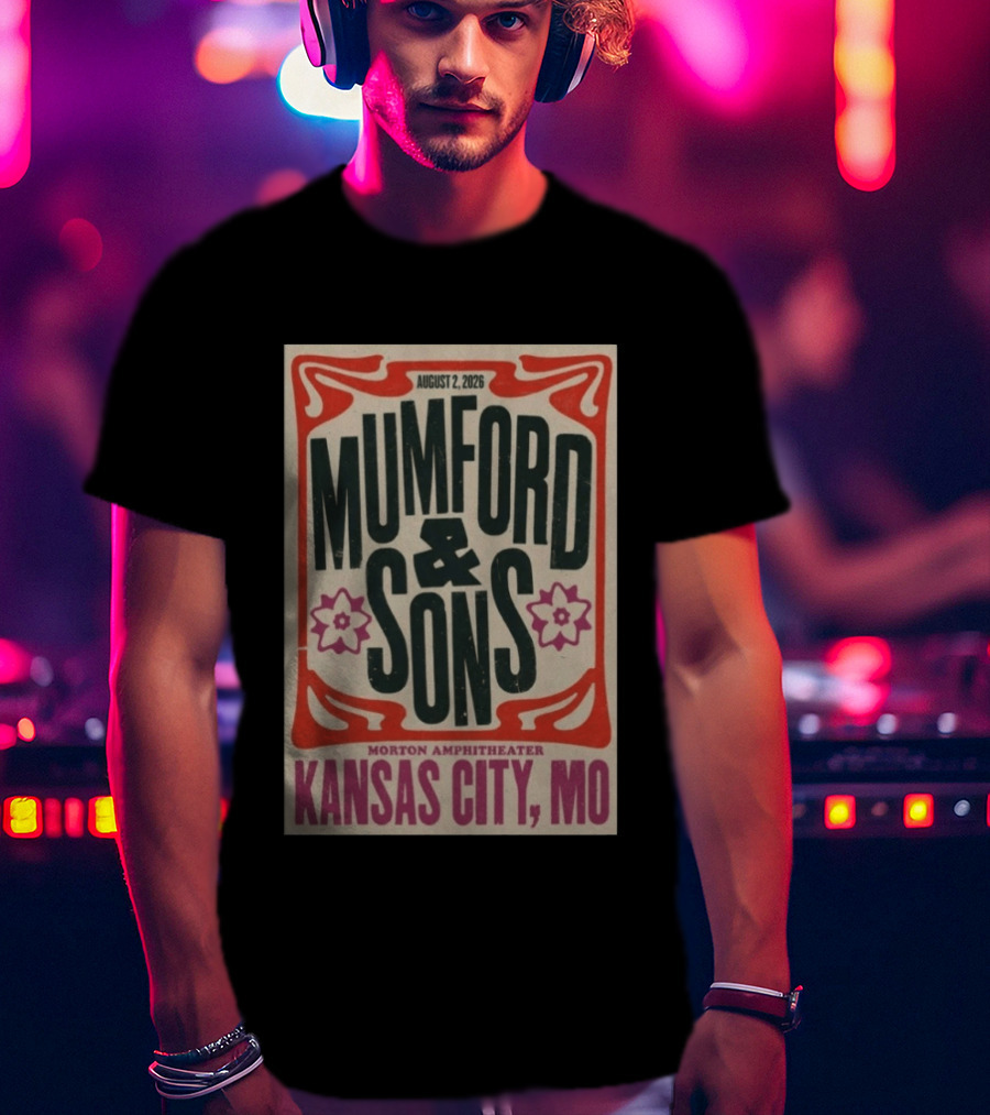 Mumford And Sons August 2 2026 Morton Amphitheater Kansas City MO T-Shirt