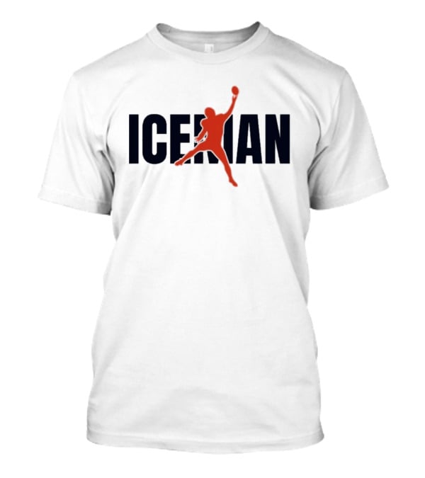 ICEMAN Basketball Silhouette Jumping Pose T-Shirt