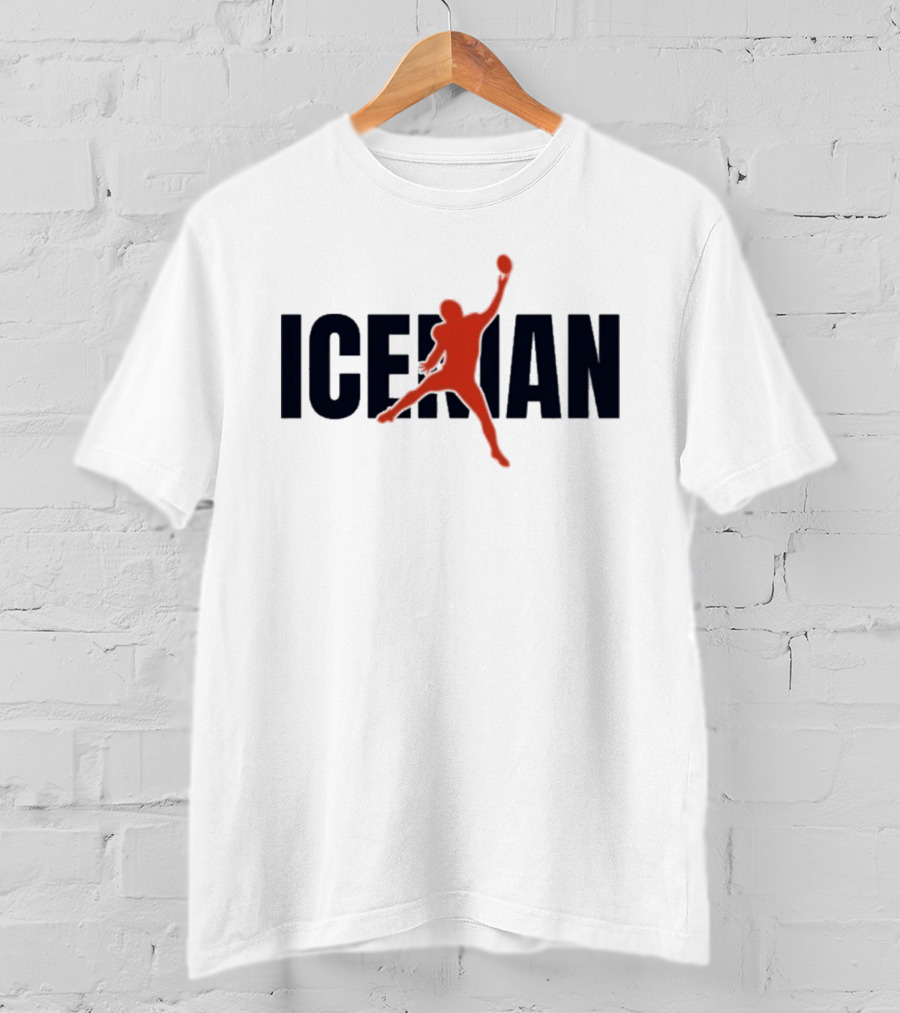 ICEMAN Basketball Silhouette Jumping Pose T-Shirt